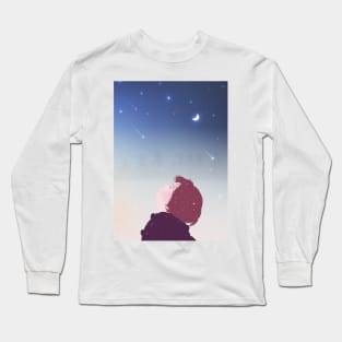 Beautiful girl in the snow Long Sleeve T-Shirt